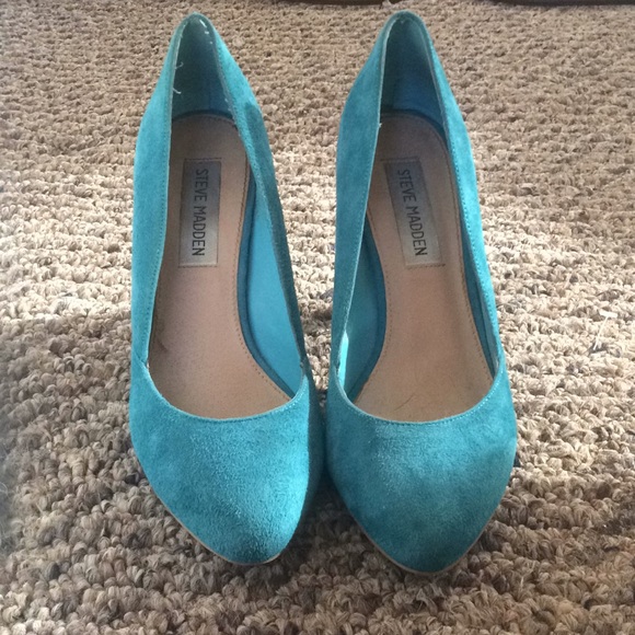 light teal heels